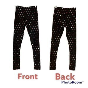 Lularoe Heart and Polka-dots Leggings Size OS